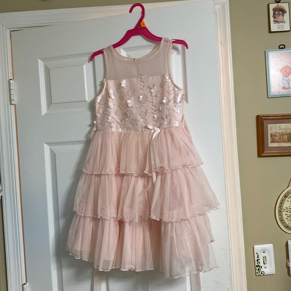 Pink flower dress